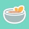 Sticker Gazpacho - Line Cut - Simple illustration,Editable stroke