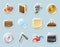 Sticker icons for personal belongings