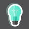 Sticker Light Bulb. suitable for Home symbol. simple design editable. design template vector. simple symbol illustration