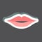 Sticker Lips. suitable for beauty care symbol. simple design editable. design template vector. simple symbol illustration