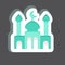 Sticker Mosque. related to Eid Al Adha symbol. simple design editable. simple illustration