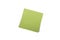 Sticker note green, isolated, on white background