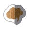 sticker realistc wooden texture cloud dialog callout