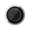 sticker realistic silhouette color with closed shutter analog camera lens