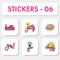 Sticker Style Hello, Never Give Up, Smiley Flower, Comic Boom, Yes!, See You, Eye, Be Happy, Sun On White