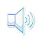 Sticker style icon - Audio volume