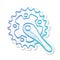 Sticker style icon - Bicycle crank set