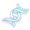 Sticker style icon - DNA strands