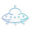 Sticker style icon - Flying saucer