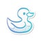 Sticker style icon - Rubber duck