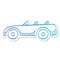 Sticker style icon - Sport car convertible
