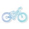 Sticker style icon - Trial bicycle