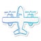 Sticker style icon - Vintage airplane