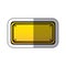 sticker yellow rectangle warning traffic sign
