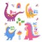 Stickers with cool dinosaurs, plants and lettering.