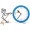 Stickman clock stop time rope