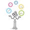 Stickman time management productivity schedule