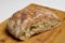 sticky bread on a wooden table