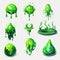 sticky green slime ai generated