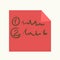 Sticky note or reminder message pin vector icon