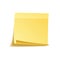 Sticky note with shadow isolated on transparent background. Yellow paper. Message on notepaper.Reminder. Vector