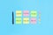 Sticky notes with handwritten motivational inscriptions