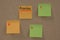 Sticky Notes with word `priorities`