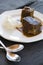 Sticky pudding and cream