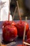 Sticky toffee apples