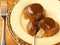 Sticky toffee pudding setting