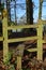 Stile gate in the Sussex countryside.