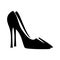 Stiletto, high heels women shoe on white background. Isolated illustration