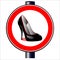 Stiletto Road Sign