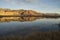 Still Idaho Lake Mountain Reflection Blue Sky