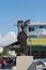 Still image of the Aztec Emperor Cuauhtemoc at a street in Chetumal, Quintana Roo, Mexico