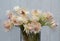 Still life of blushing bride proten flowers ,grunge background