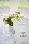 Still Life Of Decorations On Wedding Breakfast Table