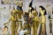 Still life with egyptian figures pharaoh, anubis