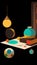 Still life handicrafts Home supplies color block supplies illustration