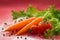 Still life with washed vegetables - carrots, tomatoes