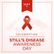 Stills Disease vector image The benefit of Stills Disease Awareness Day celebration of Awareness Day. Flyer design, flat