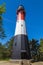 Stilo Lighthouse located in Osetnik on the Polish coast of the Baltic Sea.