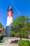 Stilo Lighthouse located in Osetnik on the Polish coast of the Baltic Sea.