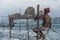 Stilt fisherman in Sri Lanka