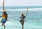 stilt fishermen in Sri Lanka. Popular tourist destination
