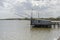 Stilt fishing hut on the lagoon, Comacchio, Italy