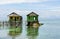 Stilt house on the sea, derawan island, Indonesia, togean - Kabalutan