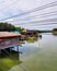 Stilt houses at riverside