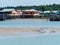 Stilt kampong houses during low tide in Pulau Ketam, Malaysia. Pulau Ketam is near Port Klang