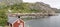 Stilt rorbuer at inlet, Nusfjord, Lofoten, Norway